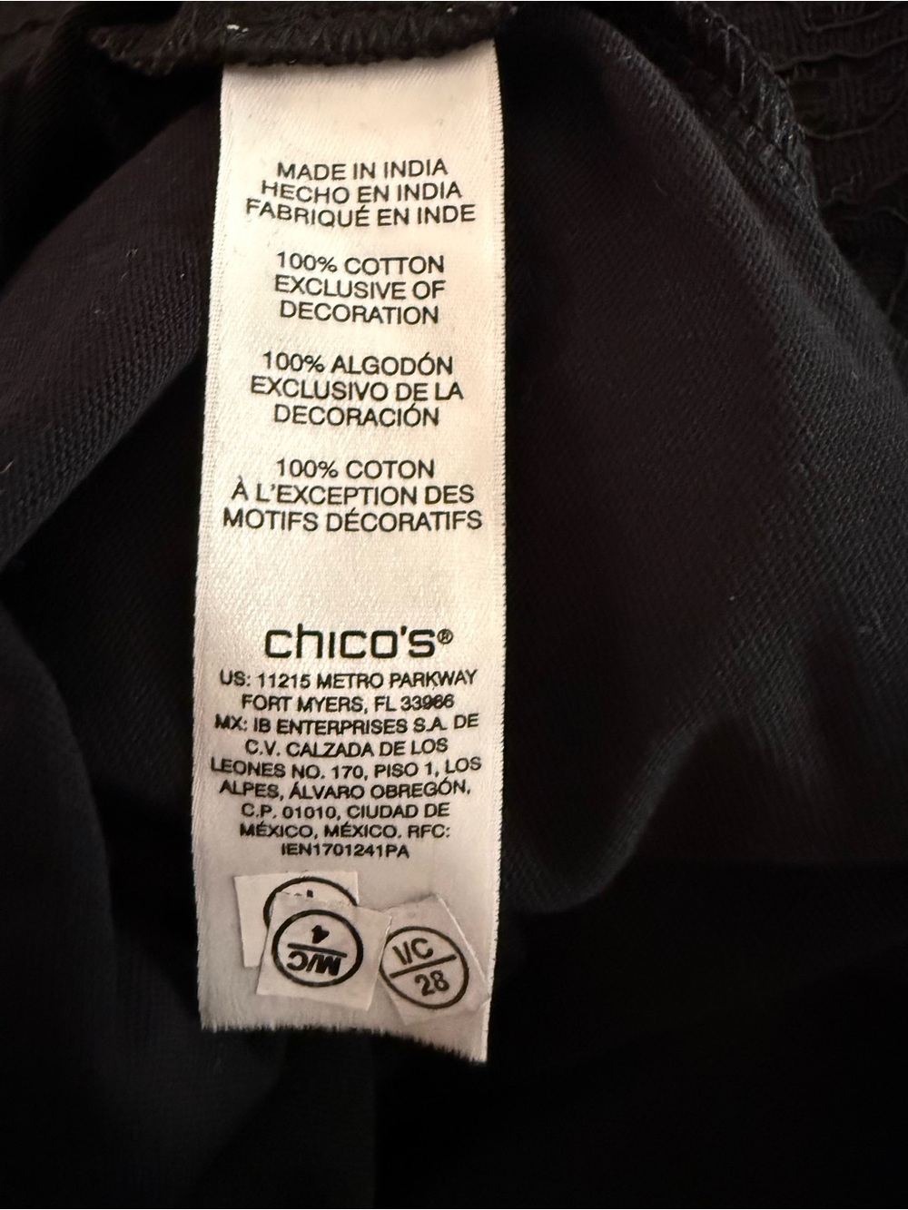 Chico's Black Maxi Dress with Red and Gold Trim - Picture 6 of 6
